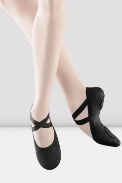 Ladies Pro Elastic Canvas Ballet Shoes