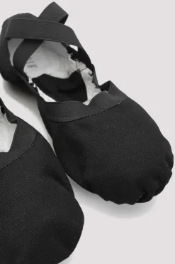 Ladies Pro Elastic Canvas Ballet Shoes