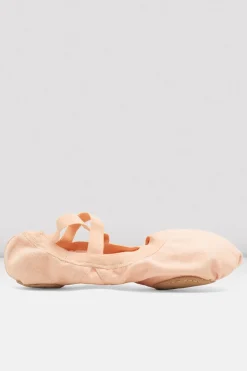 Ladies Pro Elastic Canvas Ballet Shoes