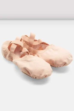Ladies Pro Elastic Canvas Ballet Shoes