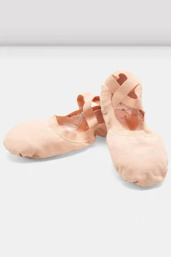 Ladies Pro Elastic Canvas Ballet Shoes