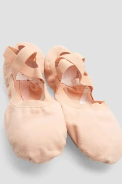 Ladies Pro Elastic Canvas Ballet Shoes