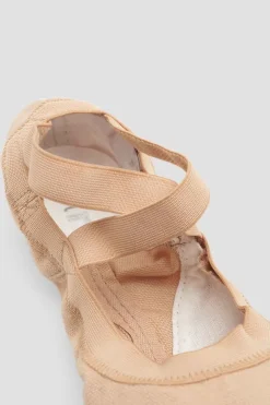 Ladies Pro Elastic Canvas Ballet Shoes