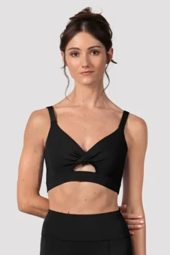 Ladies Vivian Twist Front Crop Top